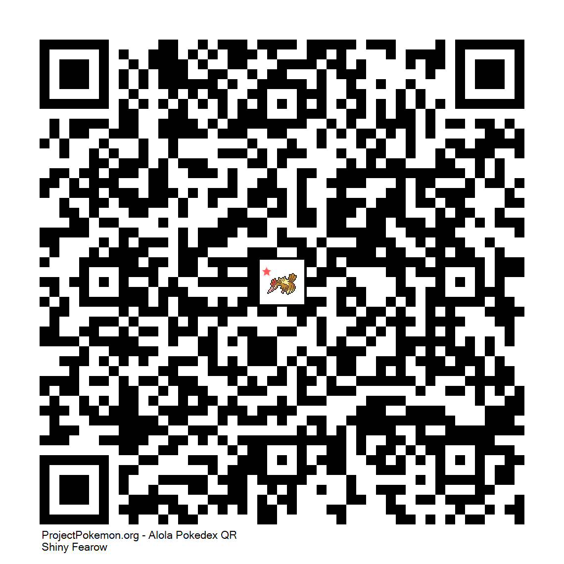 Cdigo QR de Fearow variocolor